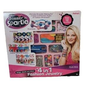 Crazy Art Shimmer And Sparkle 4 In 1 Fashion Jewelry Kit